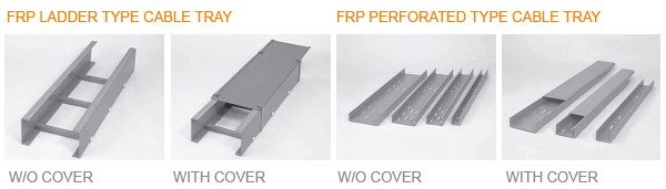 FRP tray options with covers