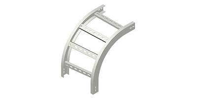 Ladder tray vertical outer bend