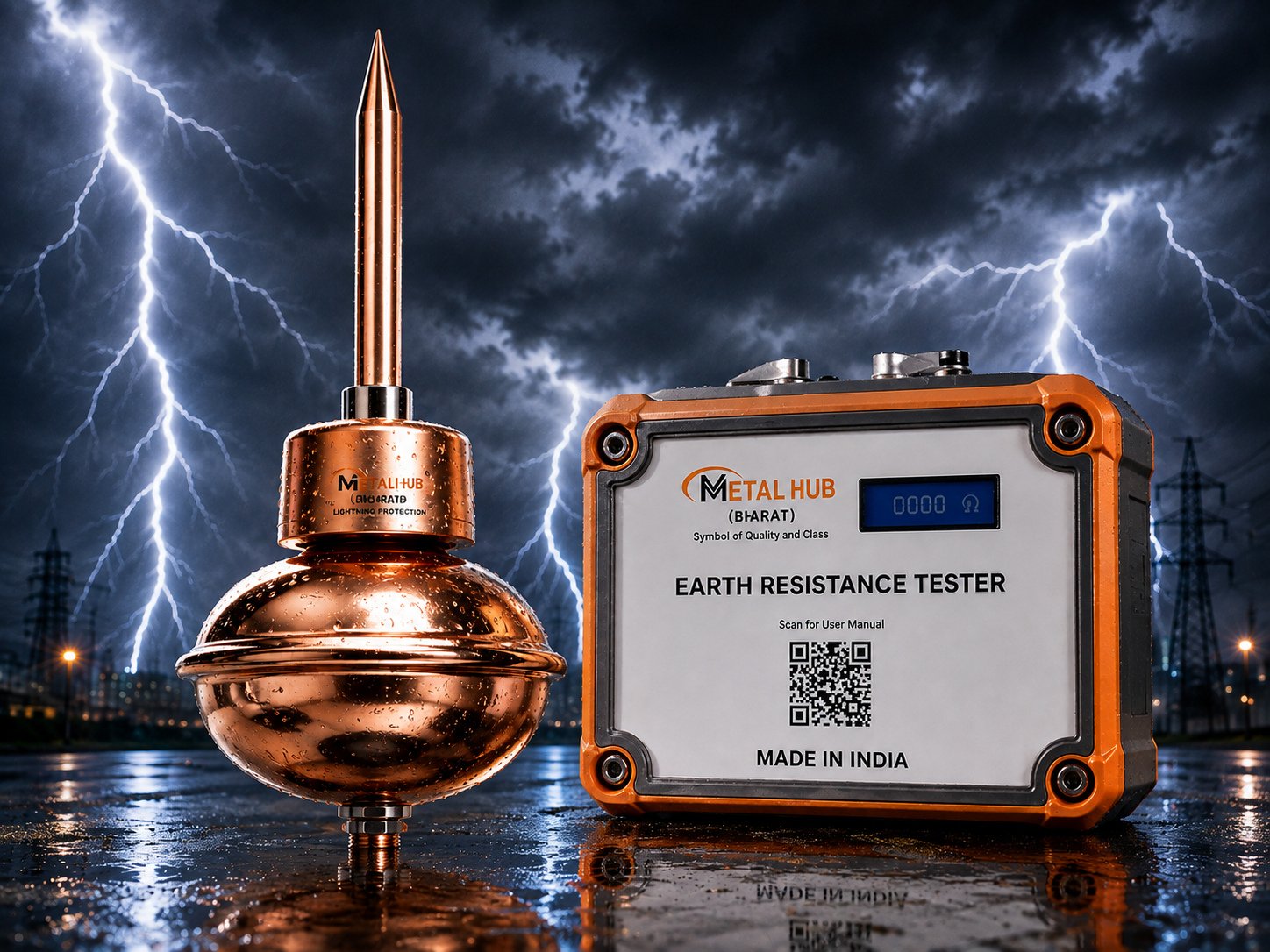 ESE Lightning Arrester with Digital Strike Counter