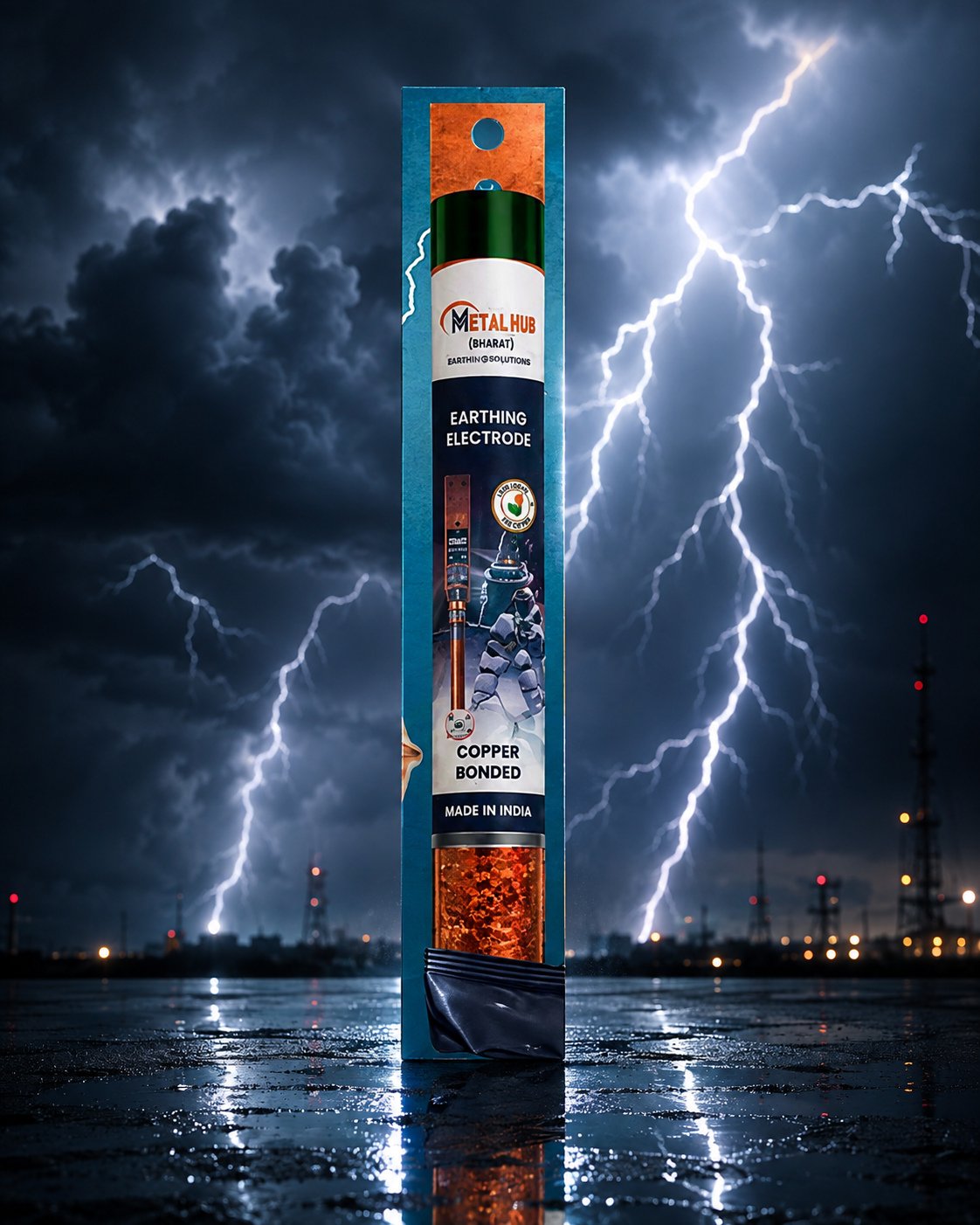 Pure Copper Earthing Electrode